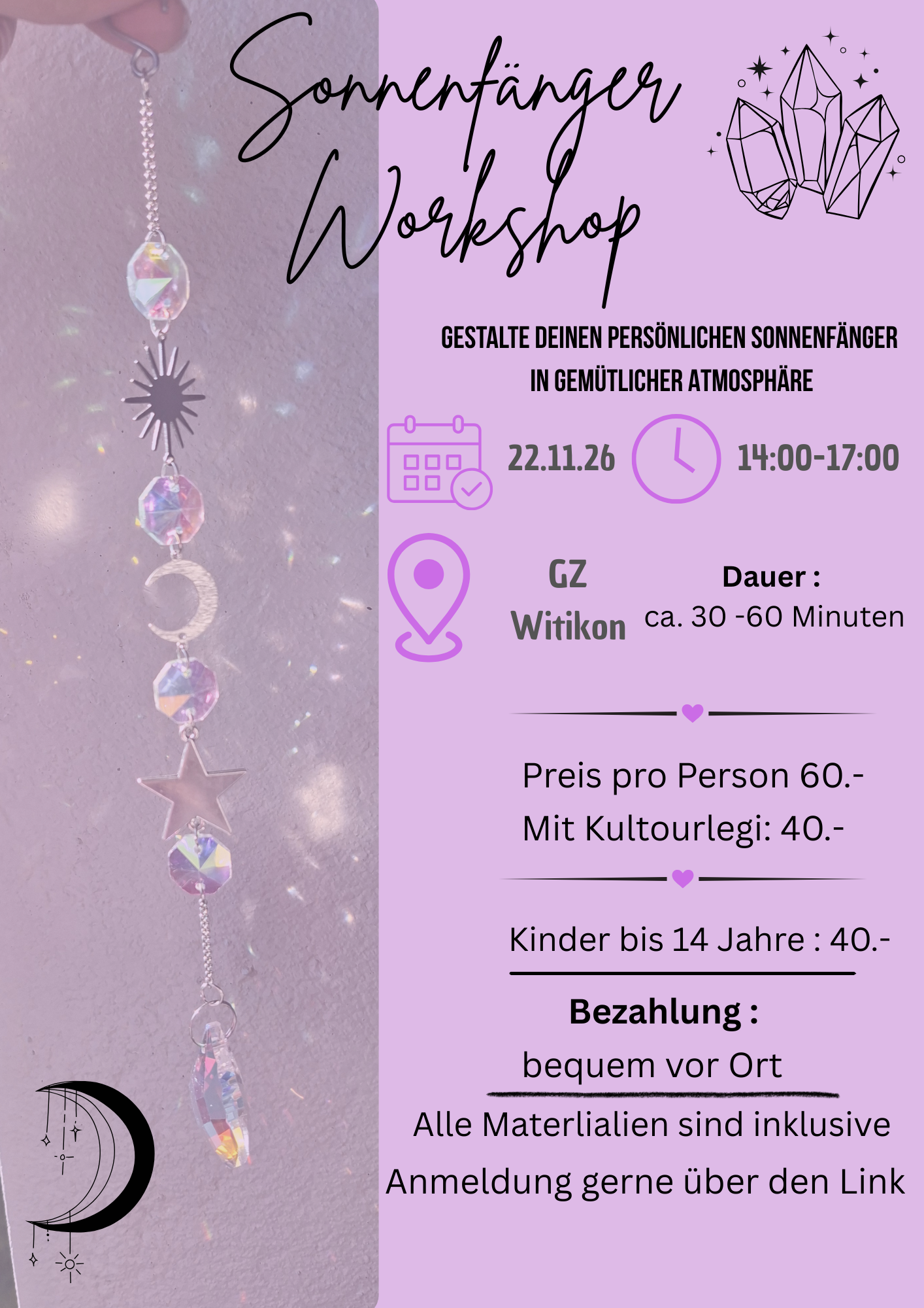 Sonnenfänger Workshop – Gestalte deinen persönlichen Sonnenfänger
