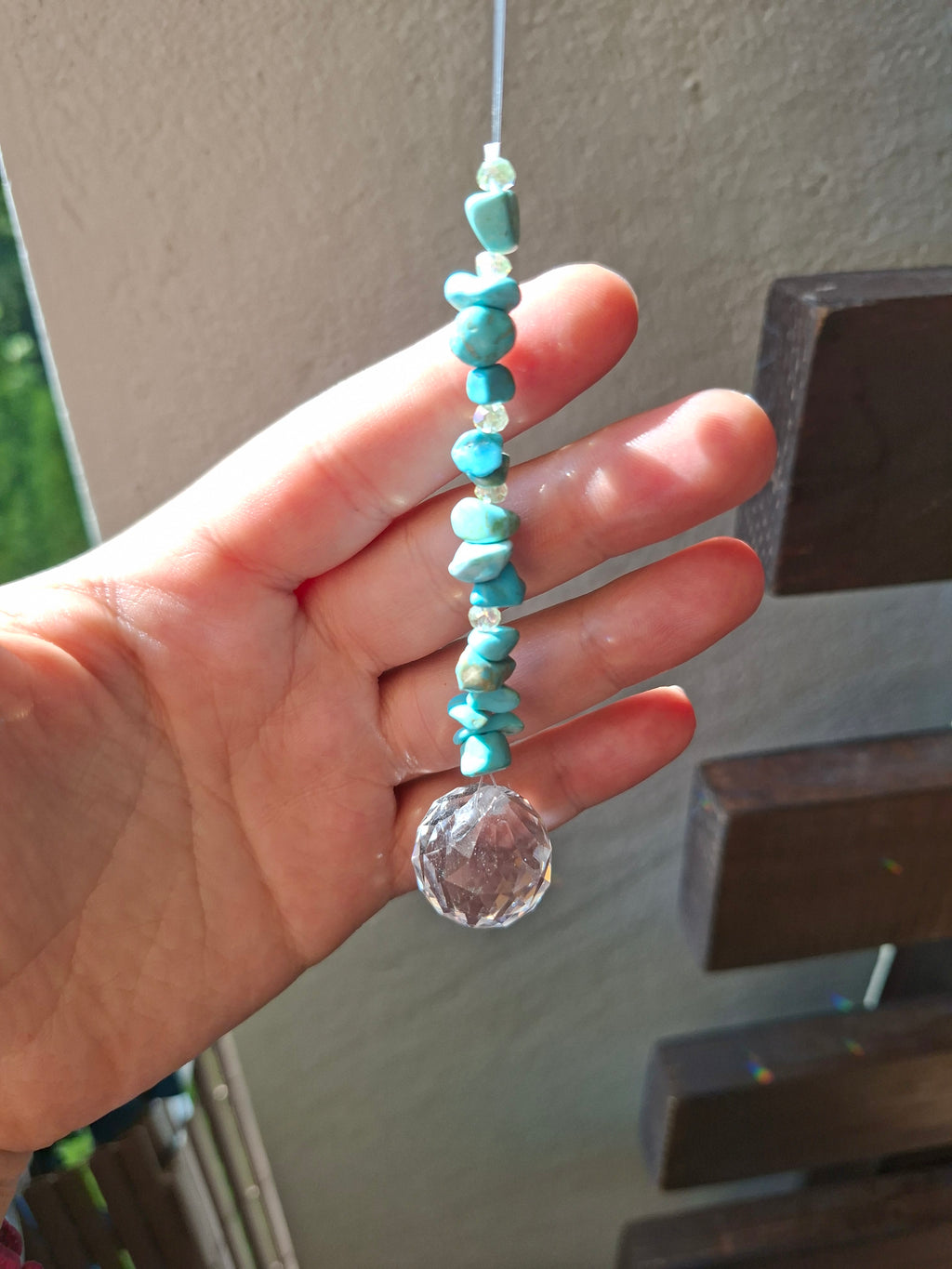 Türkiser suncatcher ✨️handmade