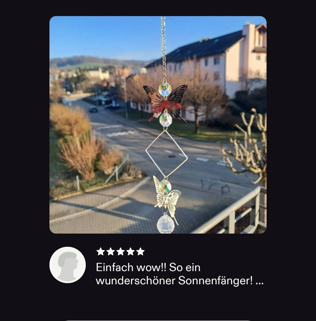 Schmetterling Sonnenfänger – Handgemachte Fensterdeko mit Lichtmagie