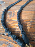 Handykette schwarz gold