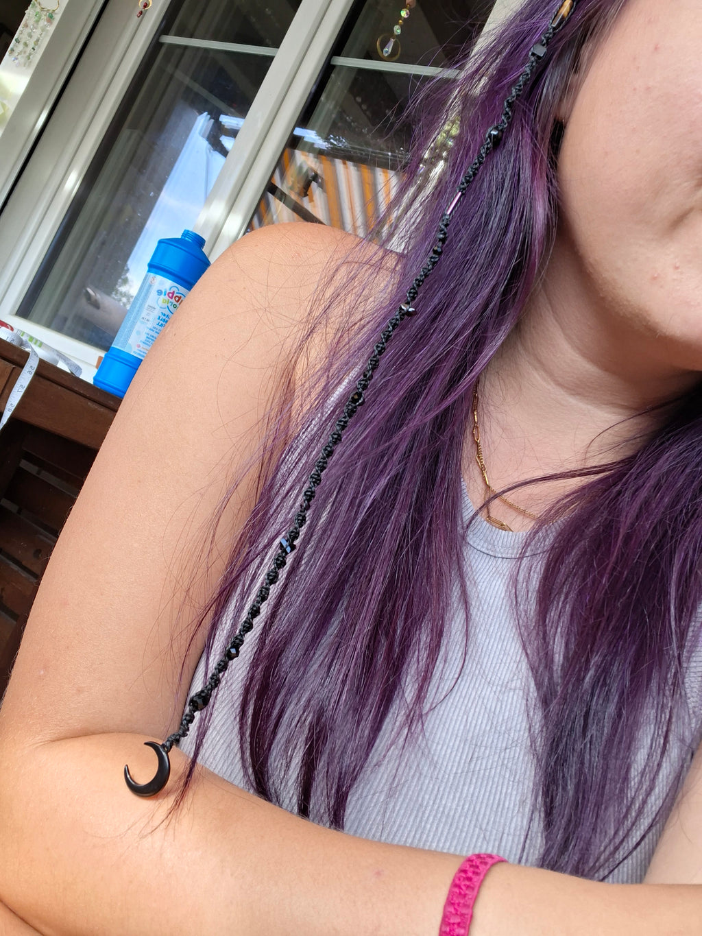 Mystic Moon – Boho Hair Wrap 🌙