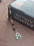 Handmade lesezeichen gold schwarz katzen anhänger