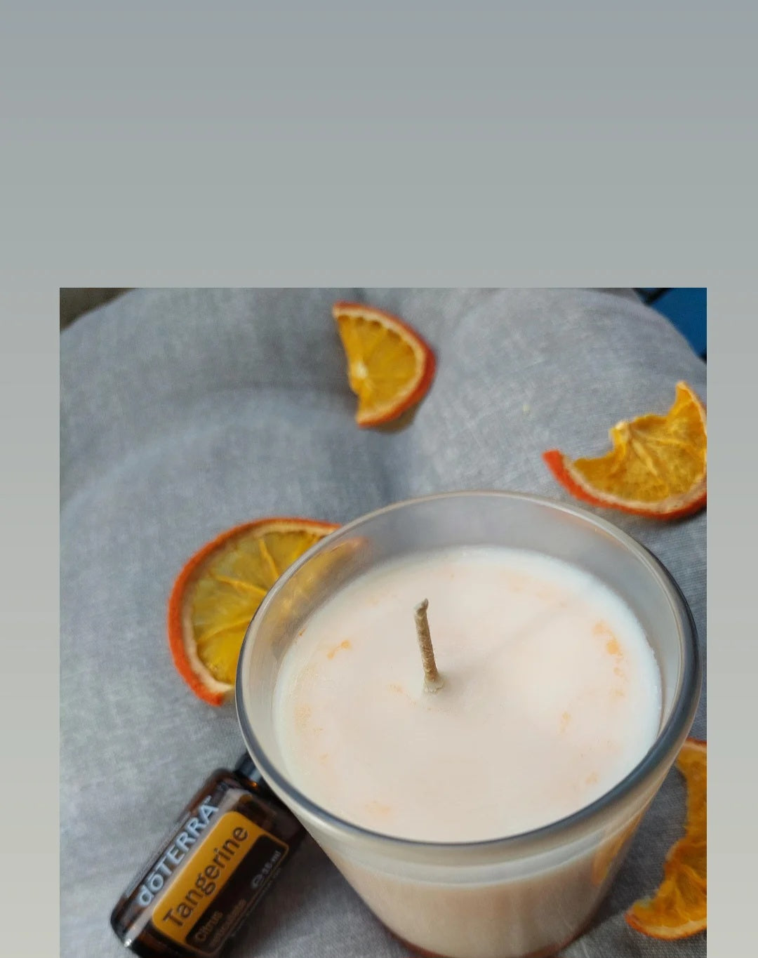 Duftkerze Mandarine – Sojawachs mit ätherischen Ölen | Handgemacht