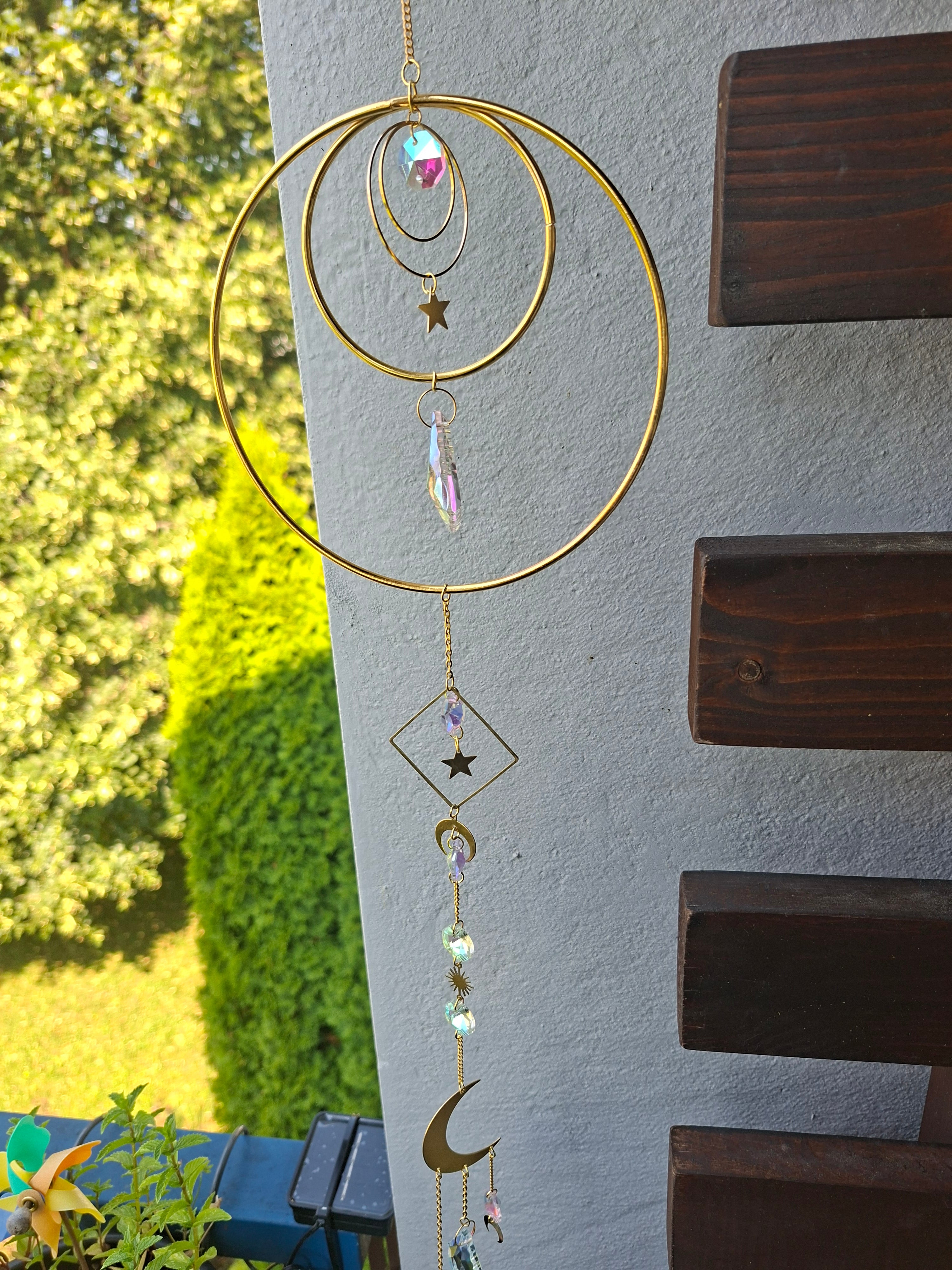 ✨ Sonnenfänger „Mondzauber“ – Handgemachte Fensterdekoration