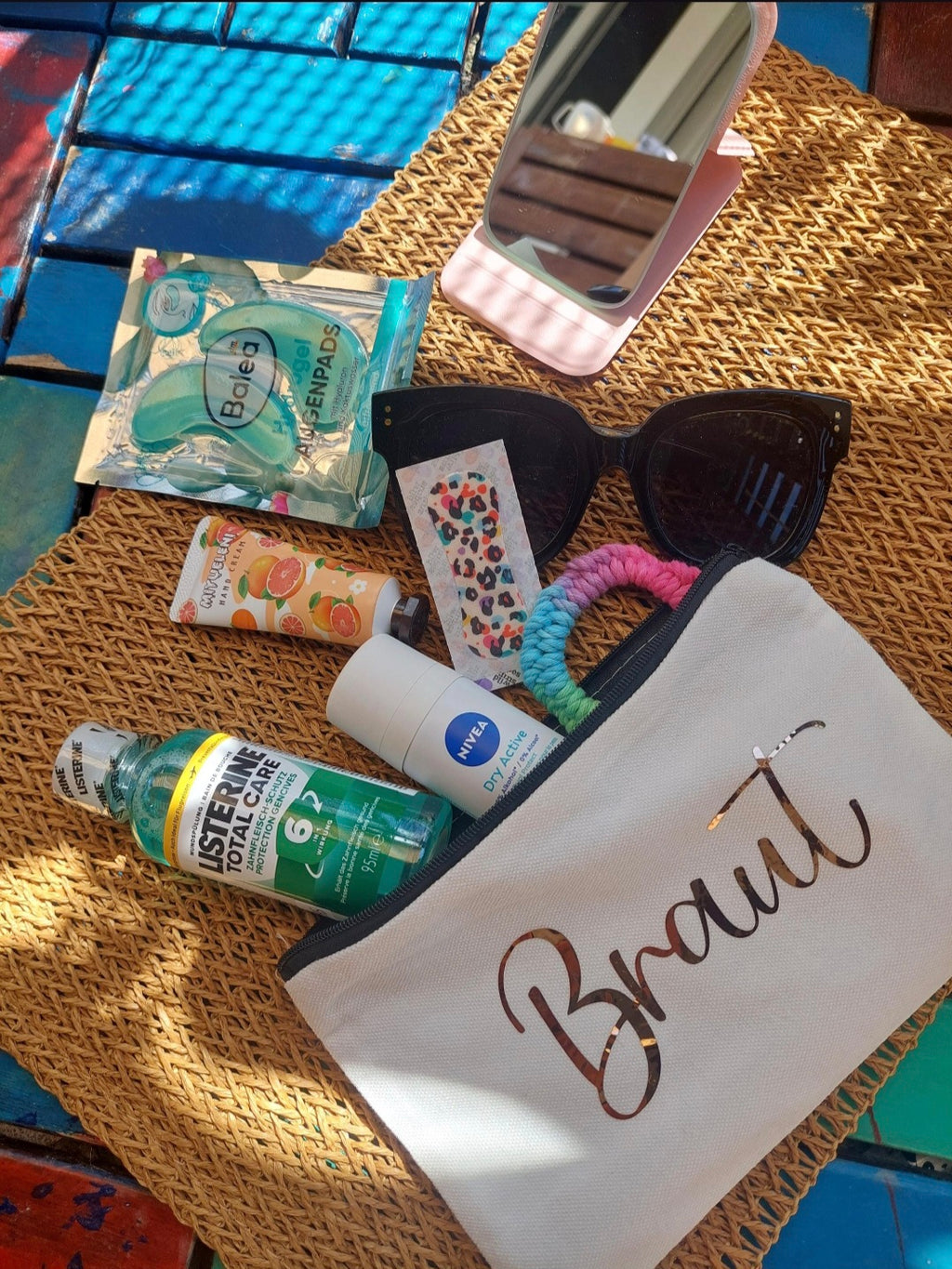 Braut Notfall Set | Bride Emergency Kit | Hochzeits Geschenk für die Braut | Wedding Day Essentials | JGA Geschenk | Bridal Survival Kit