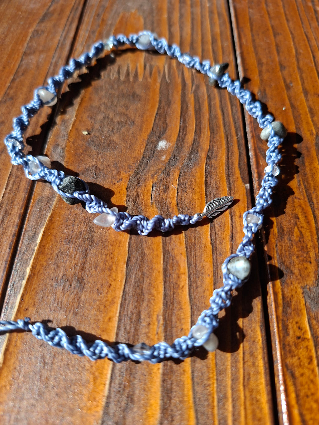 Boho Hair Wrap blue Mystic