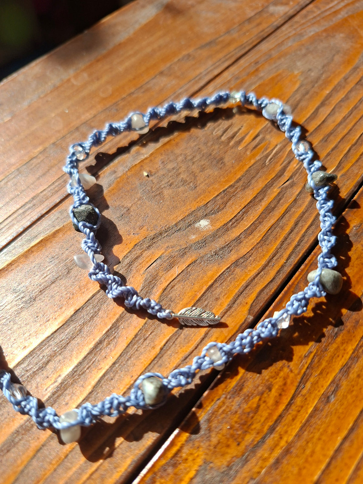 Boho Hair Wrap blue Mystic