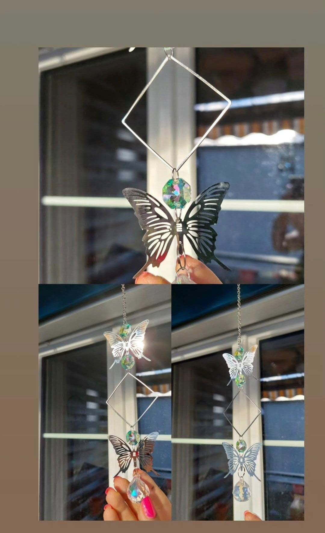 Schmetterling Sonnenfänger – Handgemachte Fensterdeko mit Lichtmagie