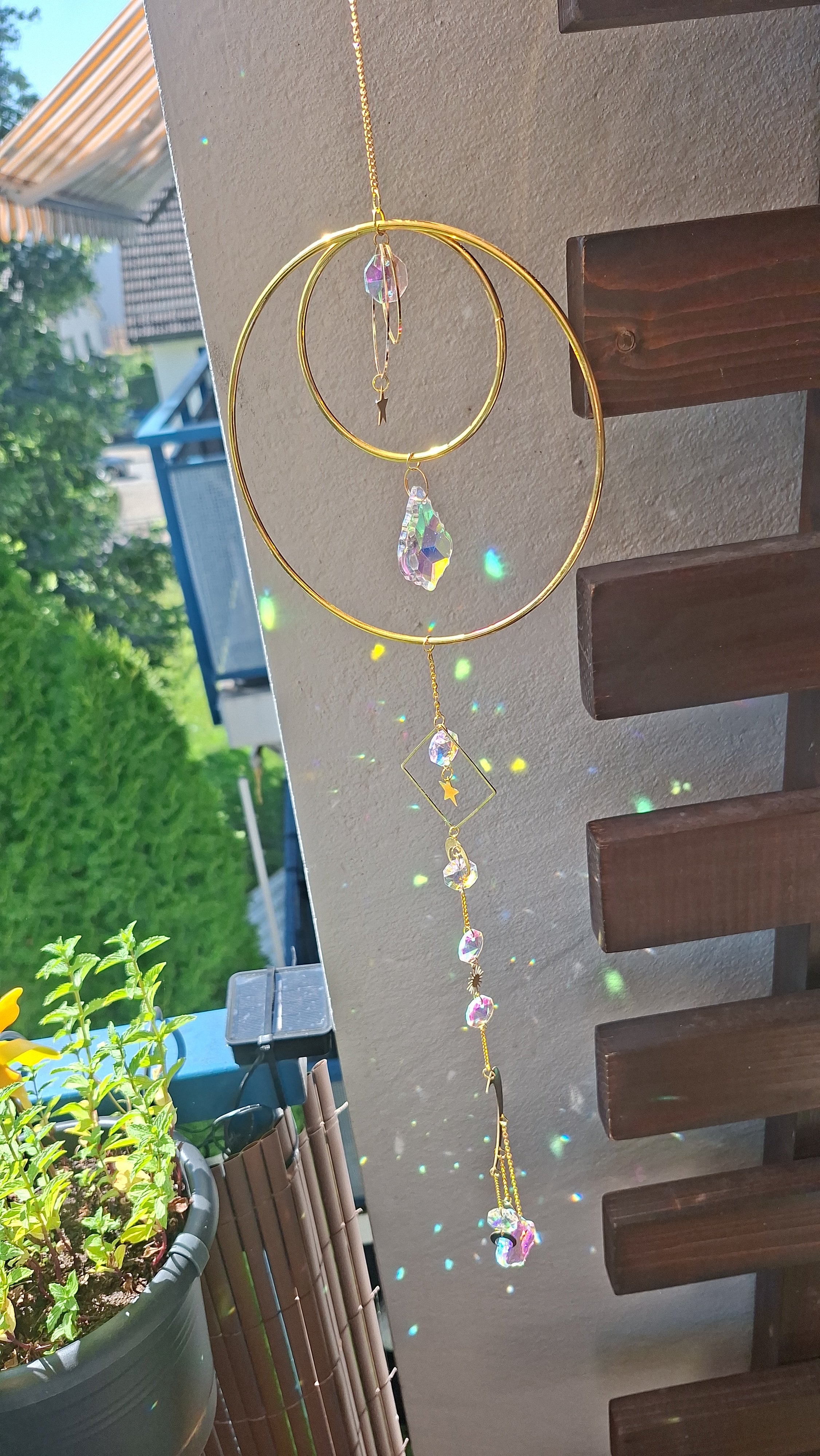 ✨ Sonnenfänger „Mondzauber“ – Handgemachte Fensterdekoration