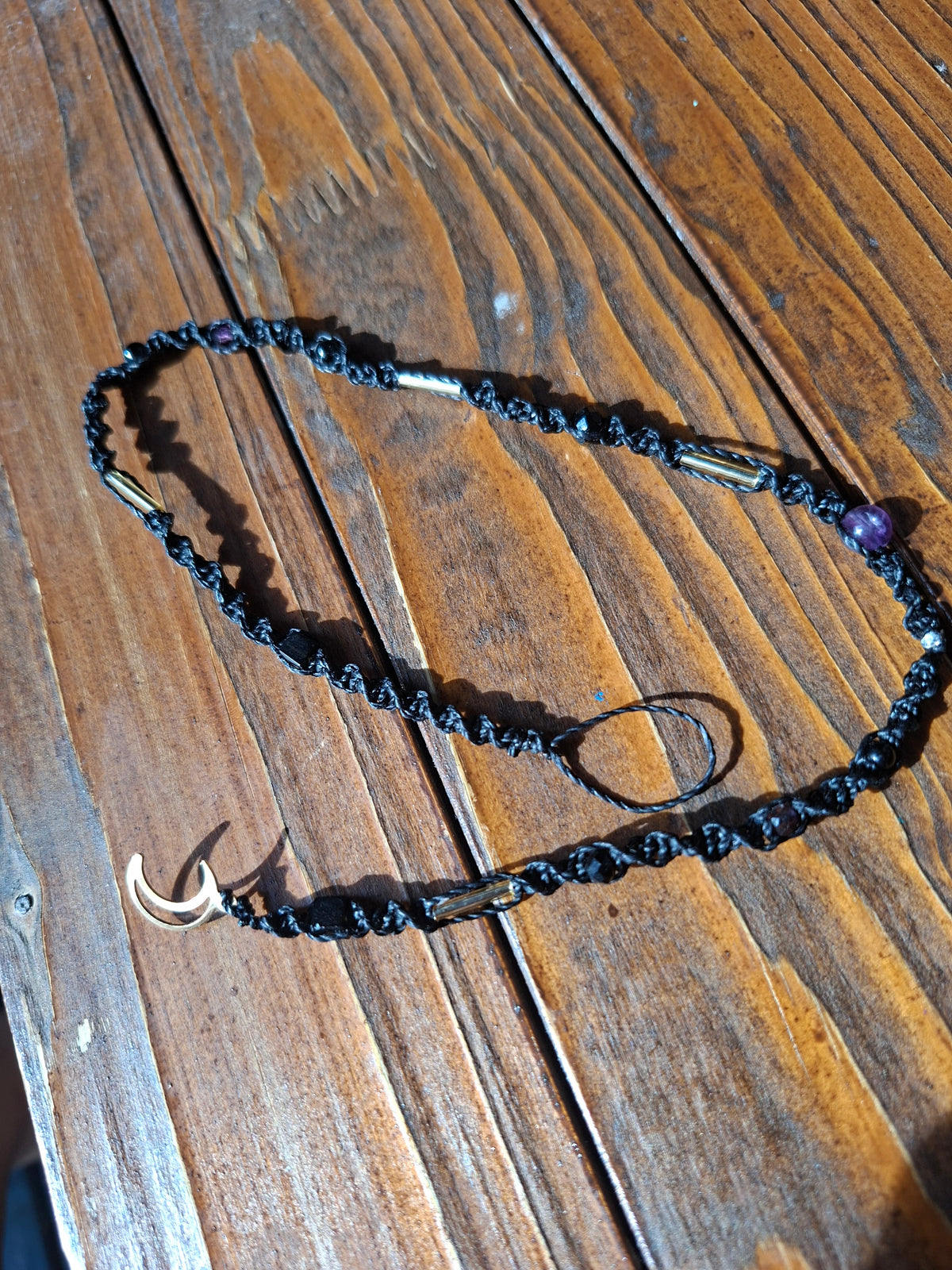 🌙 Midnight Moon – Boho Hair Wrap