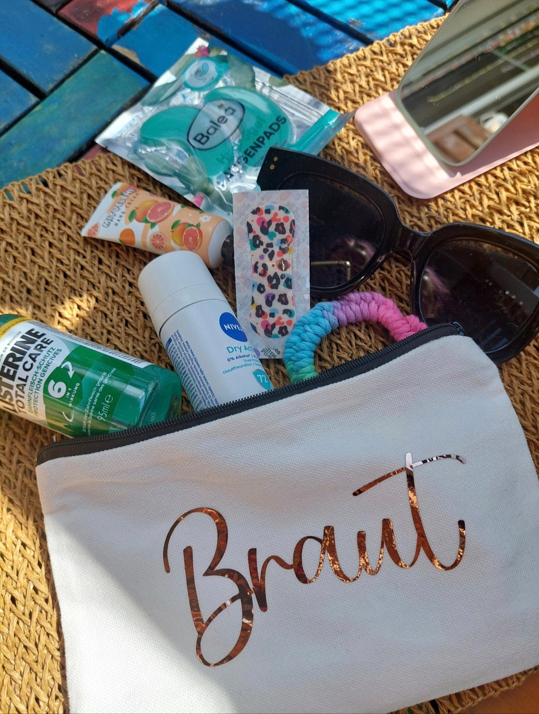 Braut Notfall Set | Bride Emergency Kit | Hochzeits Geschenk für die Braut | Wedding Day Essentials | JGA Geschenk | Bridal Survival Kit