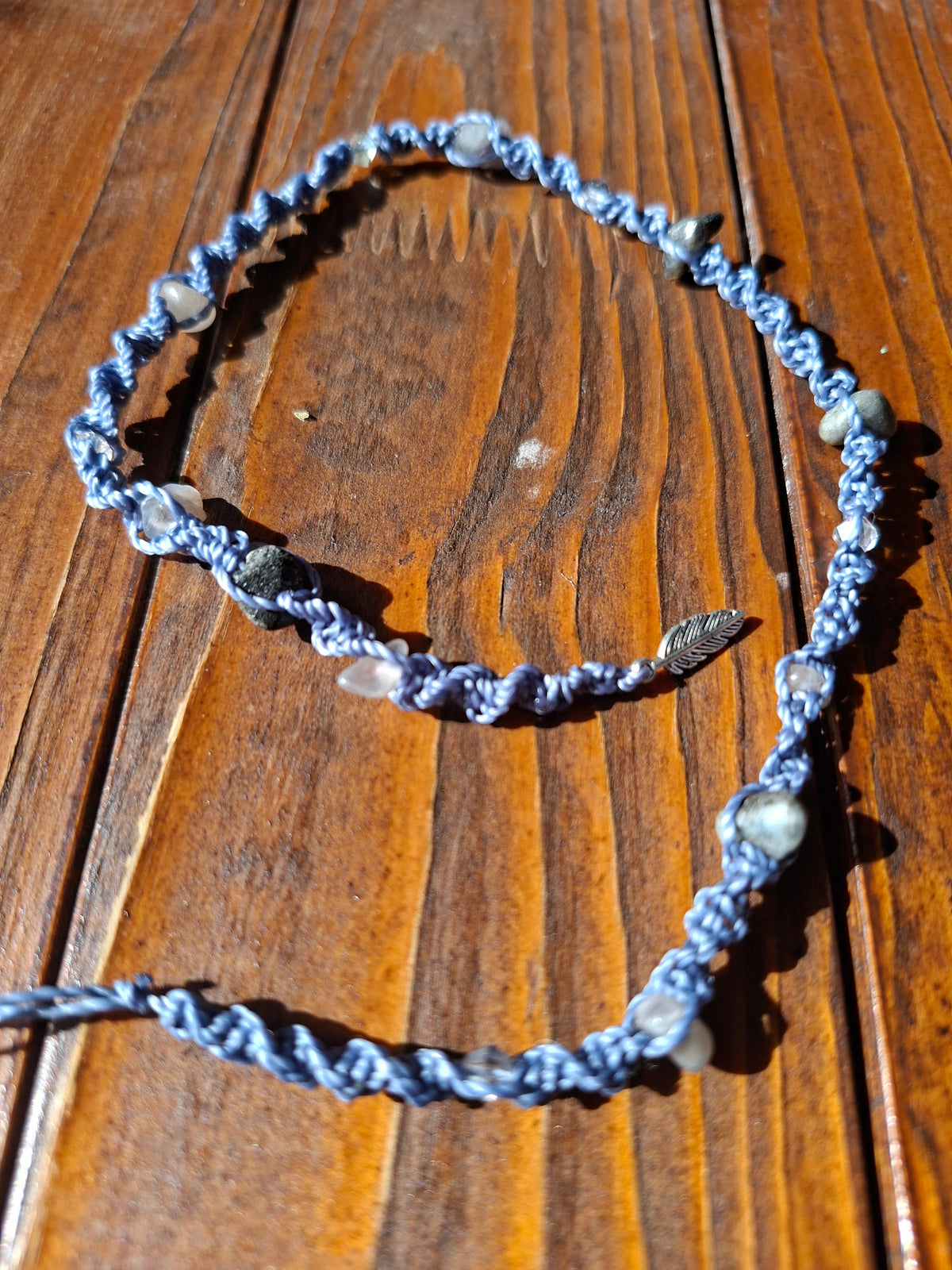 Boho Hair Wrap blue Mystic