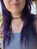 Choker kette - granat🤎